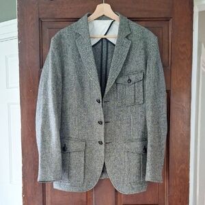 Barbour Tweed Gray Sport Coat